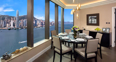 Living area at Tsim Sha Tsui Serviced Apartment