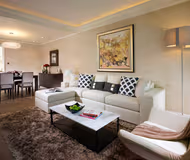 Living area - 1 bed apartment