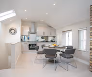 Fully equipped kitchen in 3 bed at Burlington Road Apartments