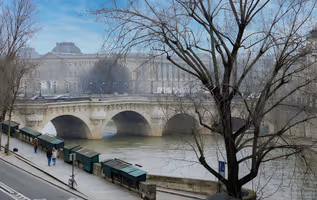 A Shimmering St. Germain Jewel Facing the Seine-Quai des Grands Augustins