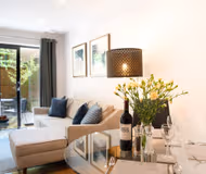 Bright living space at Eden House Apartment Cambridge