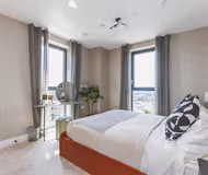 Luxury bedroom at Pearson Building at West Croydon