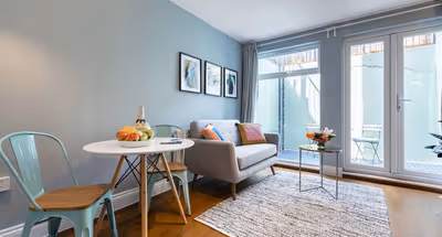 Living space - 1 bed apartment