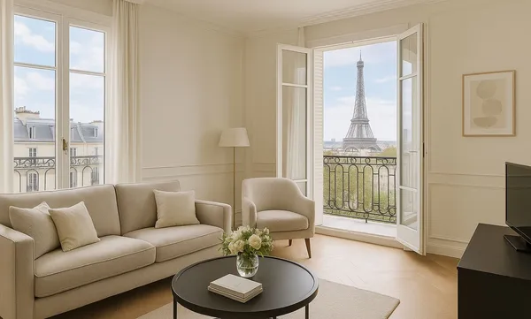 Serviced Apartment in Paris with Eiffel Tower view