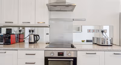 Fully equipped kitchen at Hampstead High Street