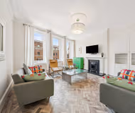 Living area at Hampstead apartment