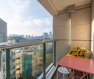 Balcony at Studio in Avant Garde Apartments by MySquare