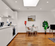 Dining Space at One bed Apartment Shorditch Square by MySquare