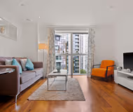 Living area - 1 bed apartment