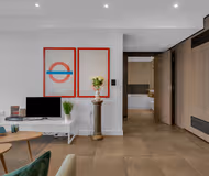 Living area at Old Street Tower by MySquare