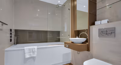 Bathroom at Old Street Tower by MySquare