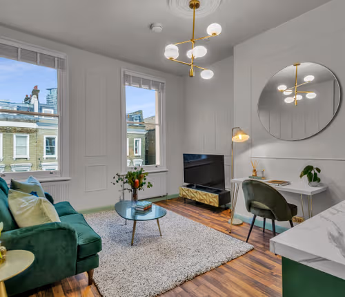 Living Room in One Bed Apartment at Kensington by MySquare