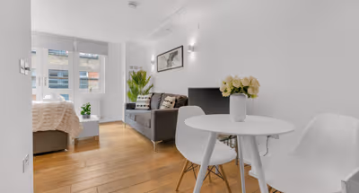 Dining Space in Studio at Camden Road Serviced Apartments by MySquare