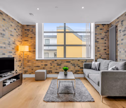 Living area - 1 bed apartment