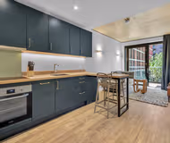 Fully equipped kitchen in 1 bed at Wembley Park Apartments by MySquare