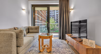 Living area - 1 bed apartment