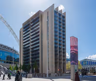 Exterior of Wembley Park Apartments by MySquare