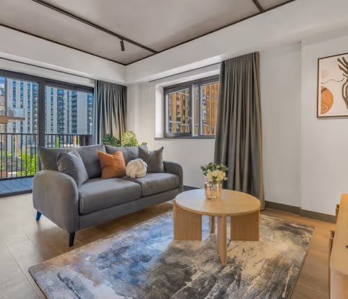 Living space - 1 bed apartment