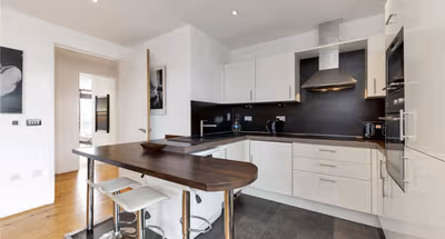 Fully equipped kitchen at The Belvedere