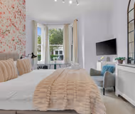 Bed area in Studio at Lena Extended Stays Residence by MySquare