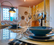 Dining space at Hideaway