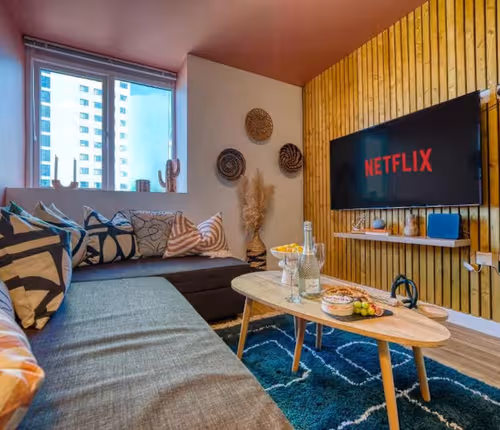 Living room at Hideaway