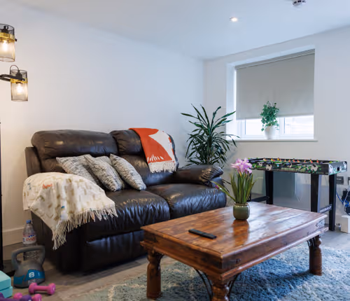 Living room at Harrow apartment