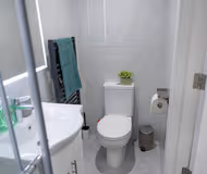 Bathroom at Harrow apartment