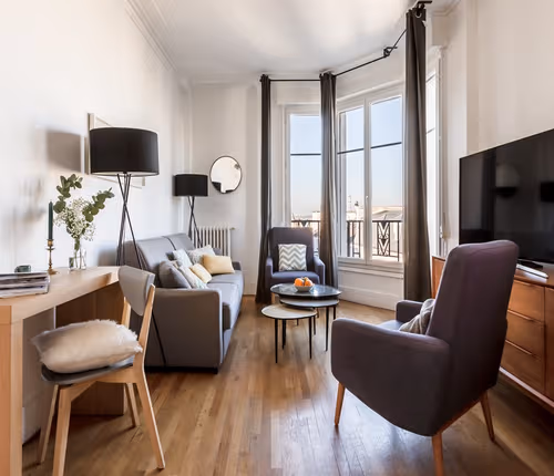 Scandi-Style Apartment with Parisian Charm