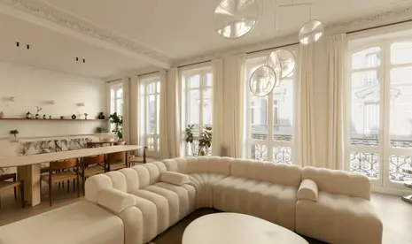 Japandi-Style Designer Retreat Near Boulevard Haussmann