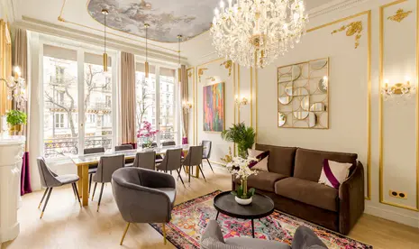 Artfully Restored Parisian Apartment In Prime Location