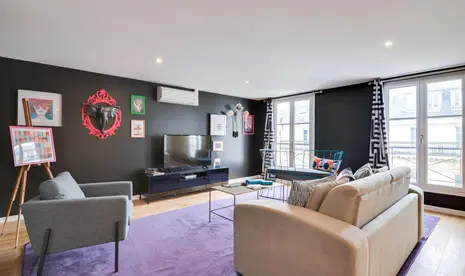 Lux Art Deco Abode Near Opéra & Galeries Lafayette | Vintage Paris Meets Modern Comfort