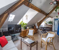 Paris Loft with Terrace & Eiffel Tower View