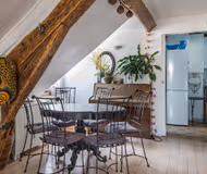 Paris Loft with Terrace & Eiffel Tower View