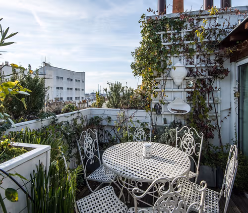 Paris Loft with Terrace & Eiffel Tower View