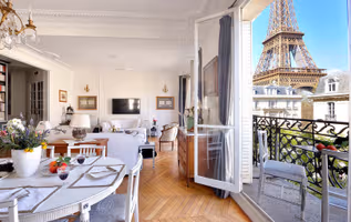 Magnificent Eiffel Tower Views | Private Balcony