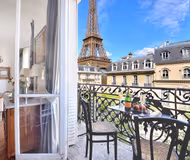 Magnificent Eiffel Tower Views | Private Balcony