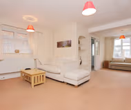 Living space - studio bed apartment