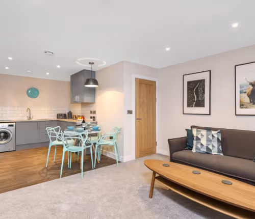 Living area at Apt 5 Eastgate House