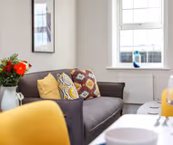 Living area at Apt 5 Eastgate House