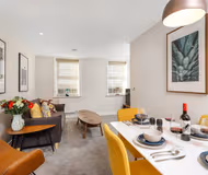 Living area at Apt 5 Eastgate House