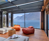 Exclusive Lakefront Luxury Villa with Panoramic Views & Private Beach Access on Lake Lugano