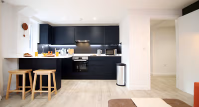 Bournemouth beach apartment-Sleeps6/ Private Garden