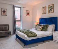 Bedroom at 2 bed M1 Townhouse