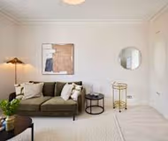 Olive Velvet & Marble in South Kensington