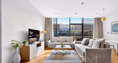 Sophisticated Urban Retreat with Skyline Views
