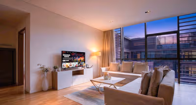 Sophisticated Urban Retreat with Skyline Views