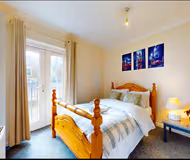 Spacious living area at Lavender Suites