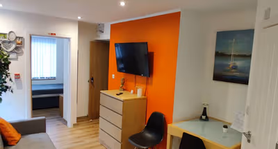 Living area - 1 bed apartment