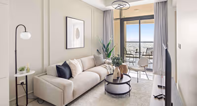 Panoramic Skyline 2BR with Private Balcony